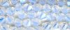 25, 4mm White Opal Swarovski Bicone Beads
